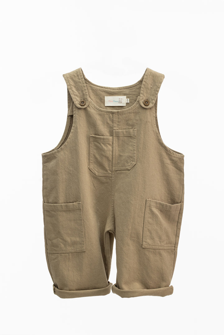 Cotton Denim Look Jumpsuit