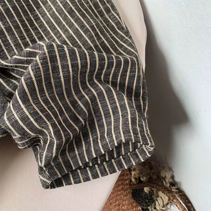 Linen Stripe Pants
