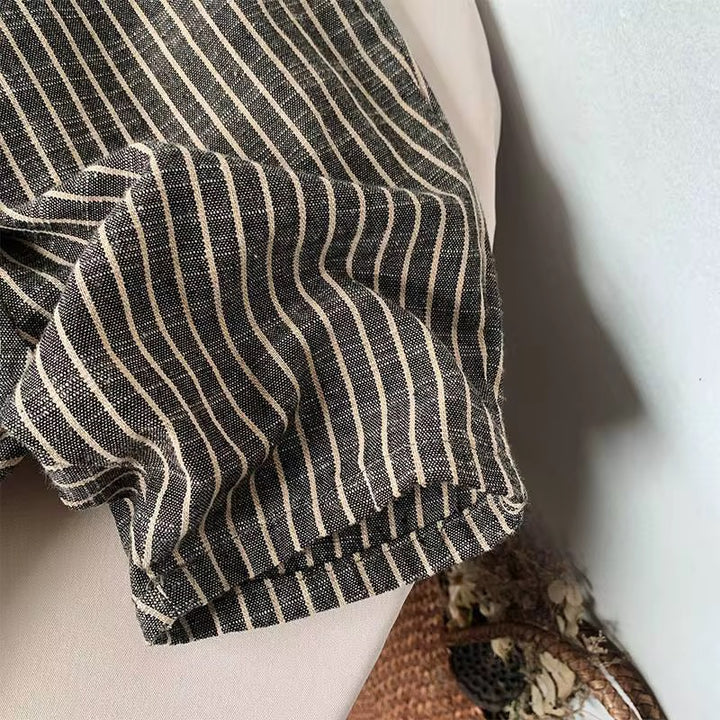 Linen Stripe Pants