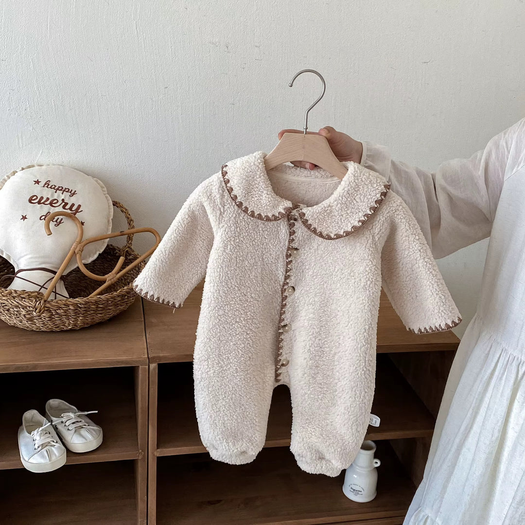 Cozy Teddy Fleece Baby Romper