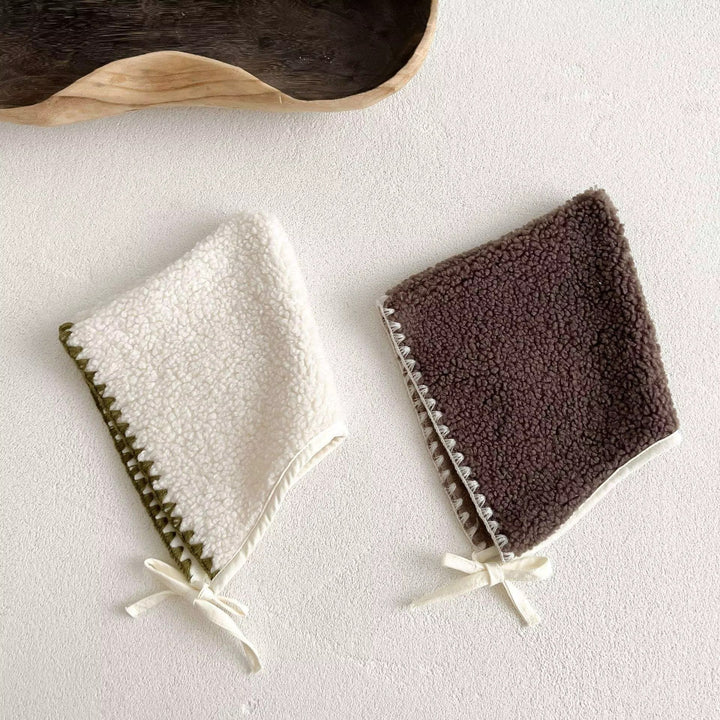 Stitched Fleece Jumpsuit with Bonnet