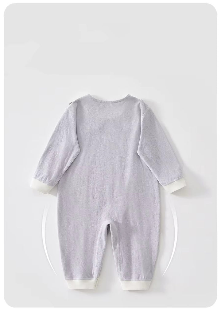 Embroidered Collar Baby Romper