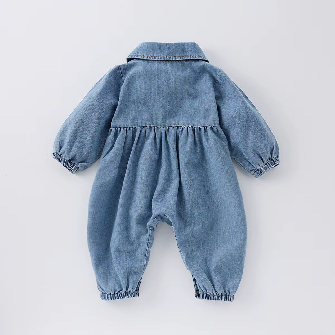 Denim Look Jumpsuit