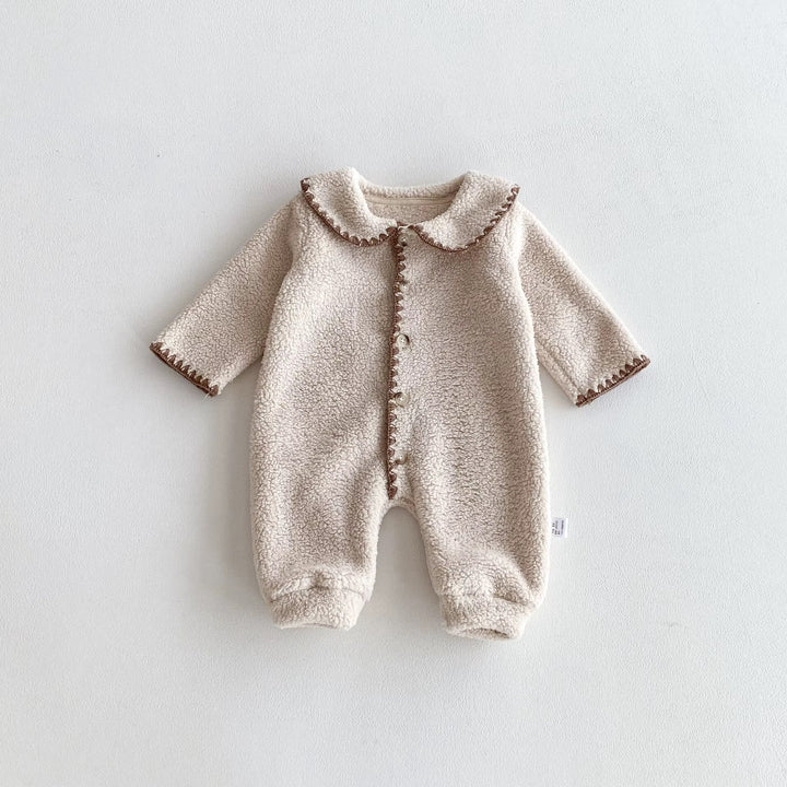 Cozy Teddy Fleece Baby Romper