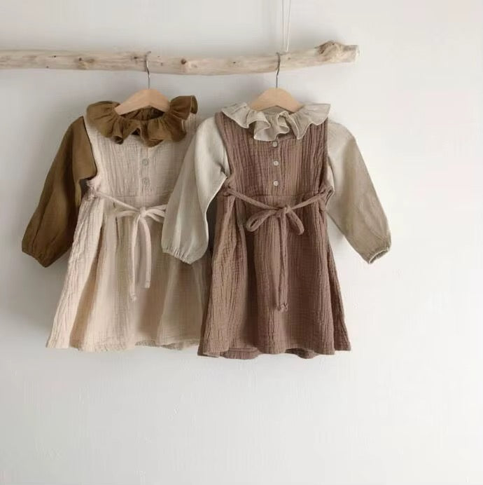Cotton Basic Ruffle Collar Shirt