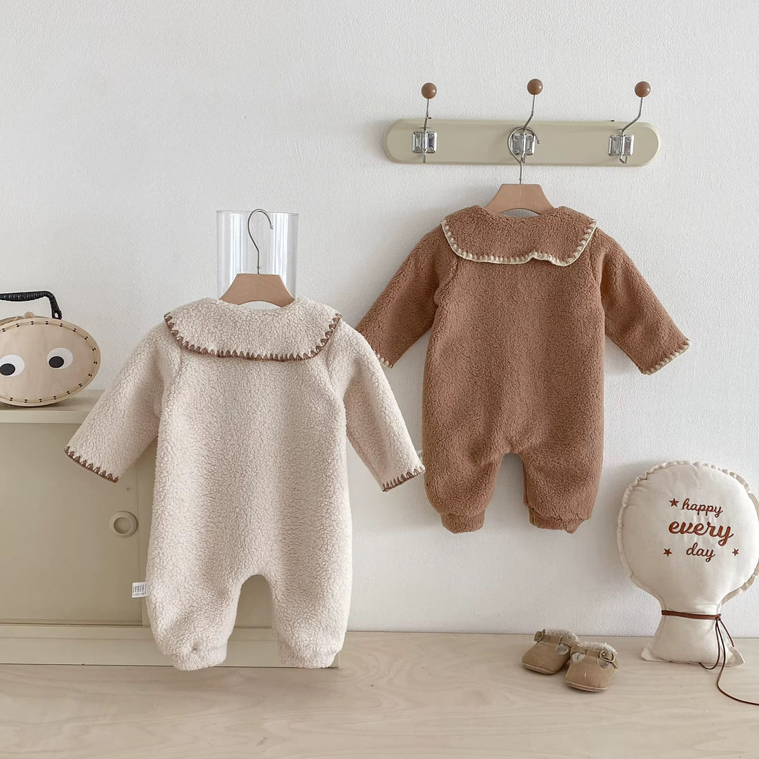 Cozy Teddy Fleece Baby Romper