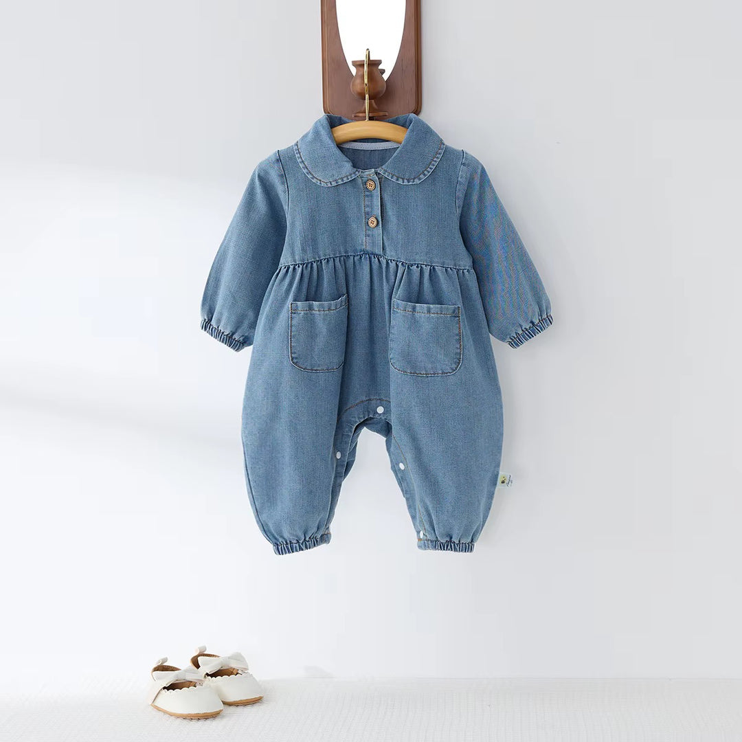 Denim Look Jumpsuit