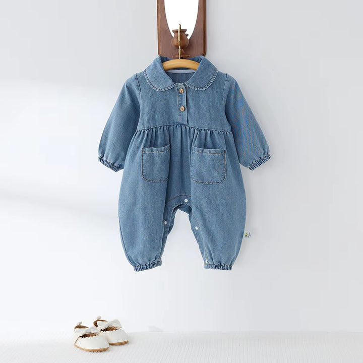 Denim Look Jumpsuit