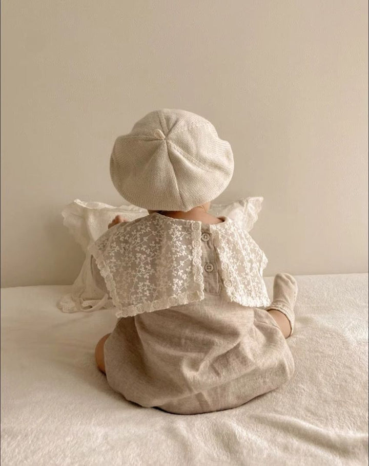 Lace Collar Cotton Body Suit